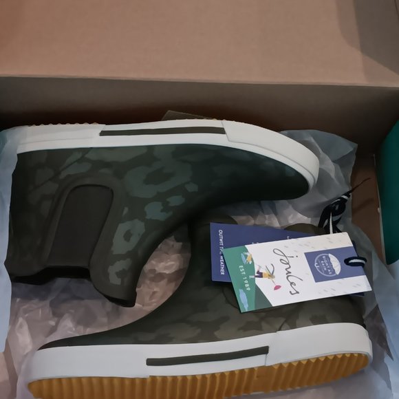 Joules Green Camo Kids Boots - Picture 7 of 12